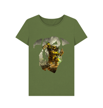 Khaki Orruk Warclans Ironjawz Brute Fitted T Shirt