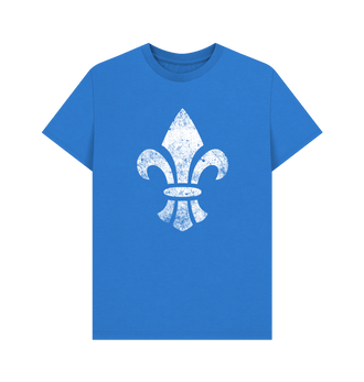 Bright Blue Adepta Sororitas Battleworn Insignia T Shirt