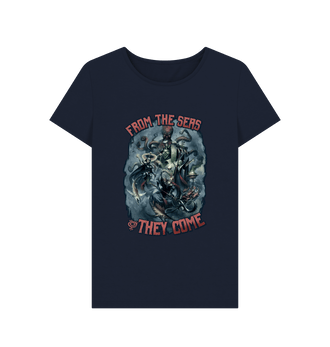 Navy Blue Idoneth Deepkin Lotann Fitted T Shirt