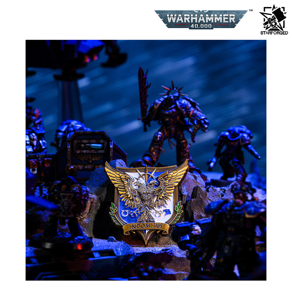 Starforged Warhammer 40,000 Roboute Guilliman Indomitus Crusade Campaign Pin Badge