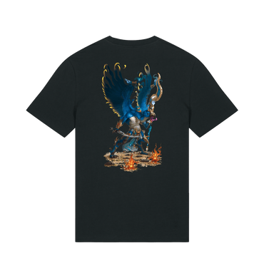 Black Printed T-shirt Back
