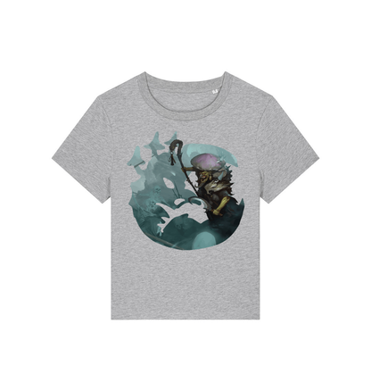 Heather Grey Printed T-shirt Front