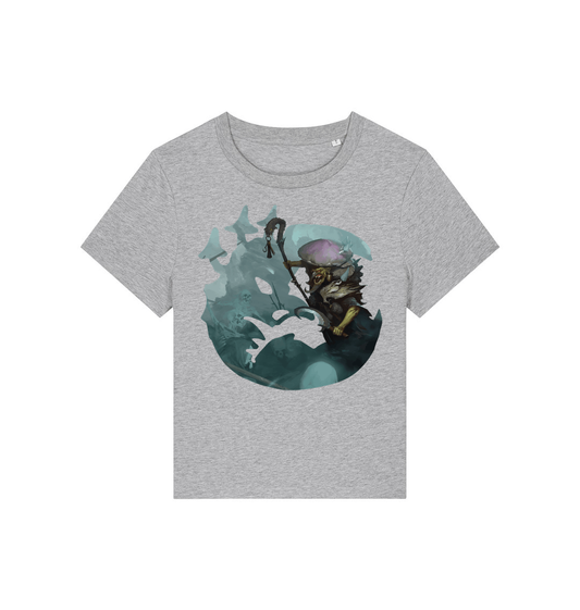 Heather Grey Printed T-shirt Front