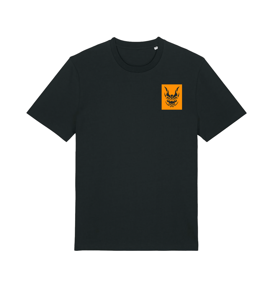 Black Printed T-shirt Front