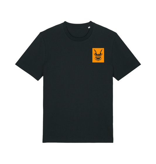 Black Printed T-shirt Front