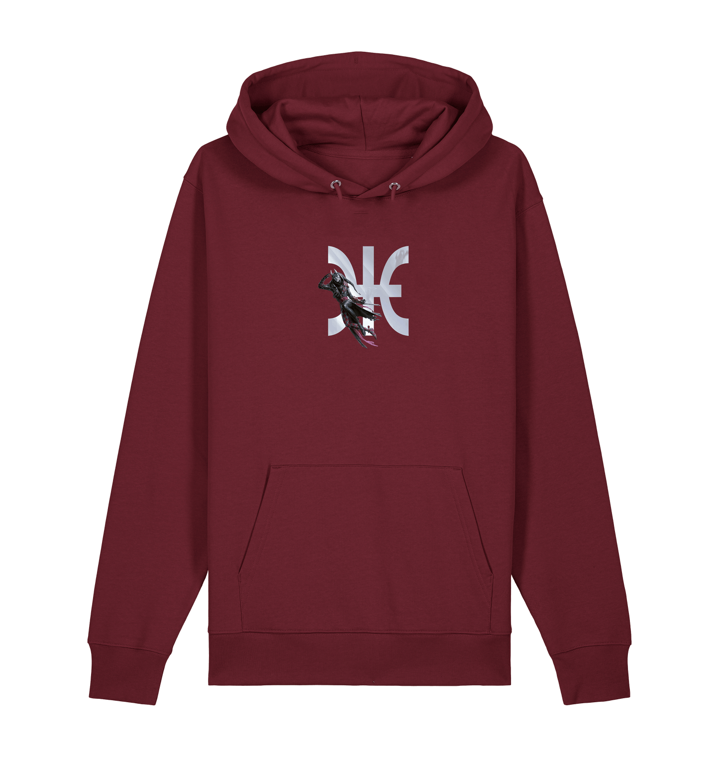 Burgundy Printed Sweater Front