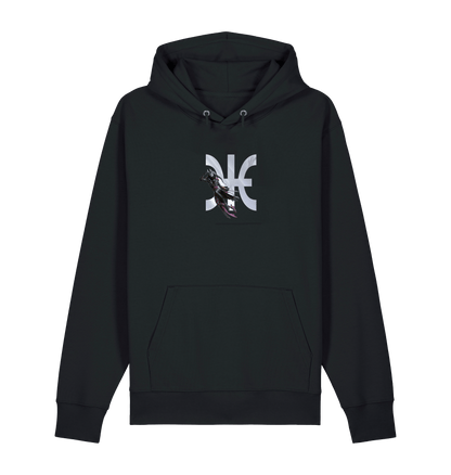 Black Printed Sweater Front