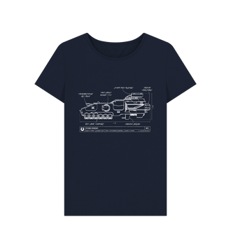 Navy Blue Ultramarines Storm Speeder Fitted T Shirt