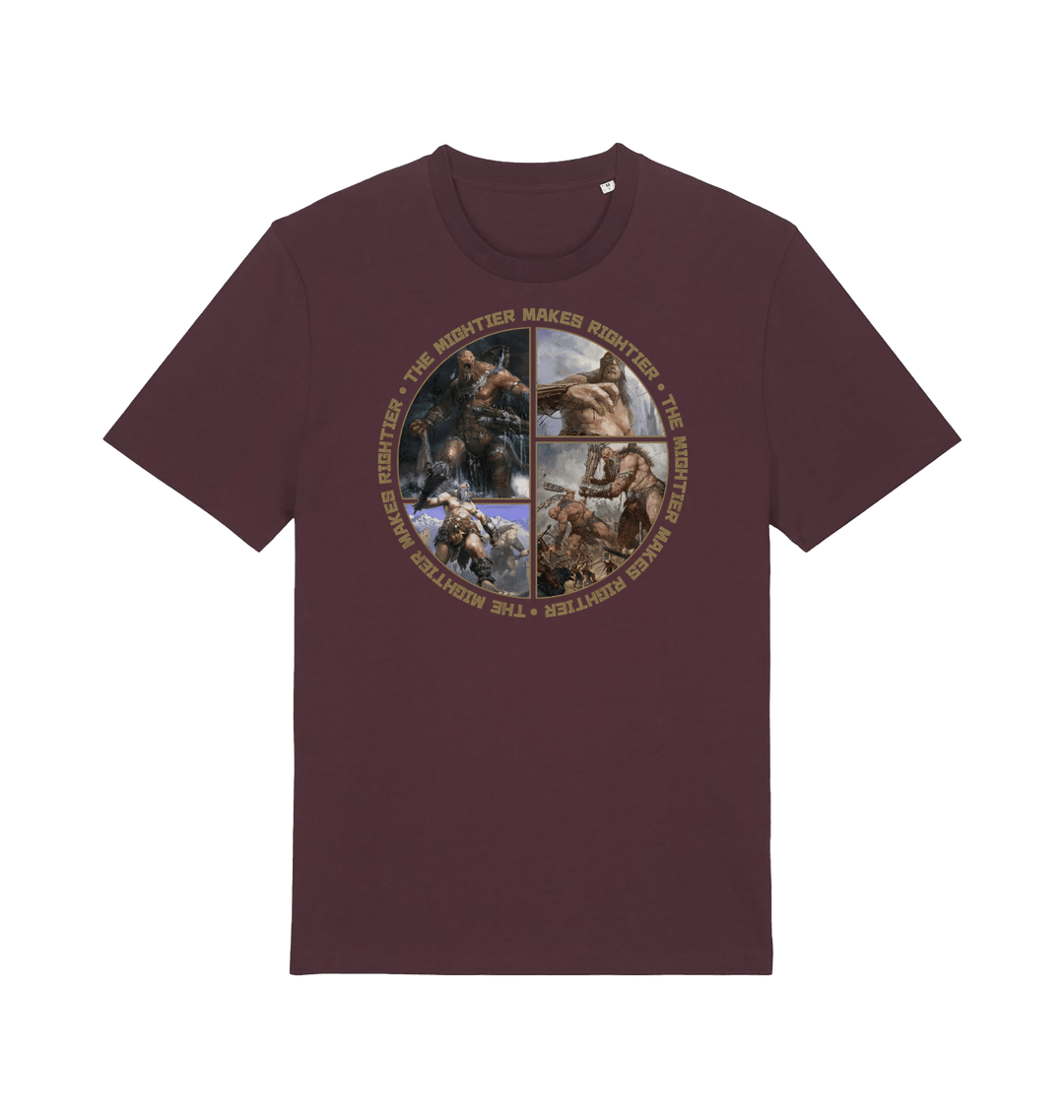 Red Brown Printed T-shirt
