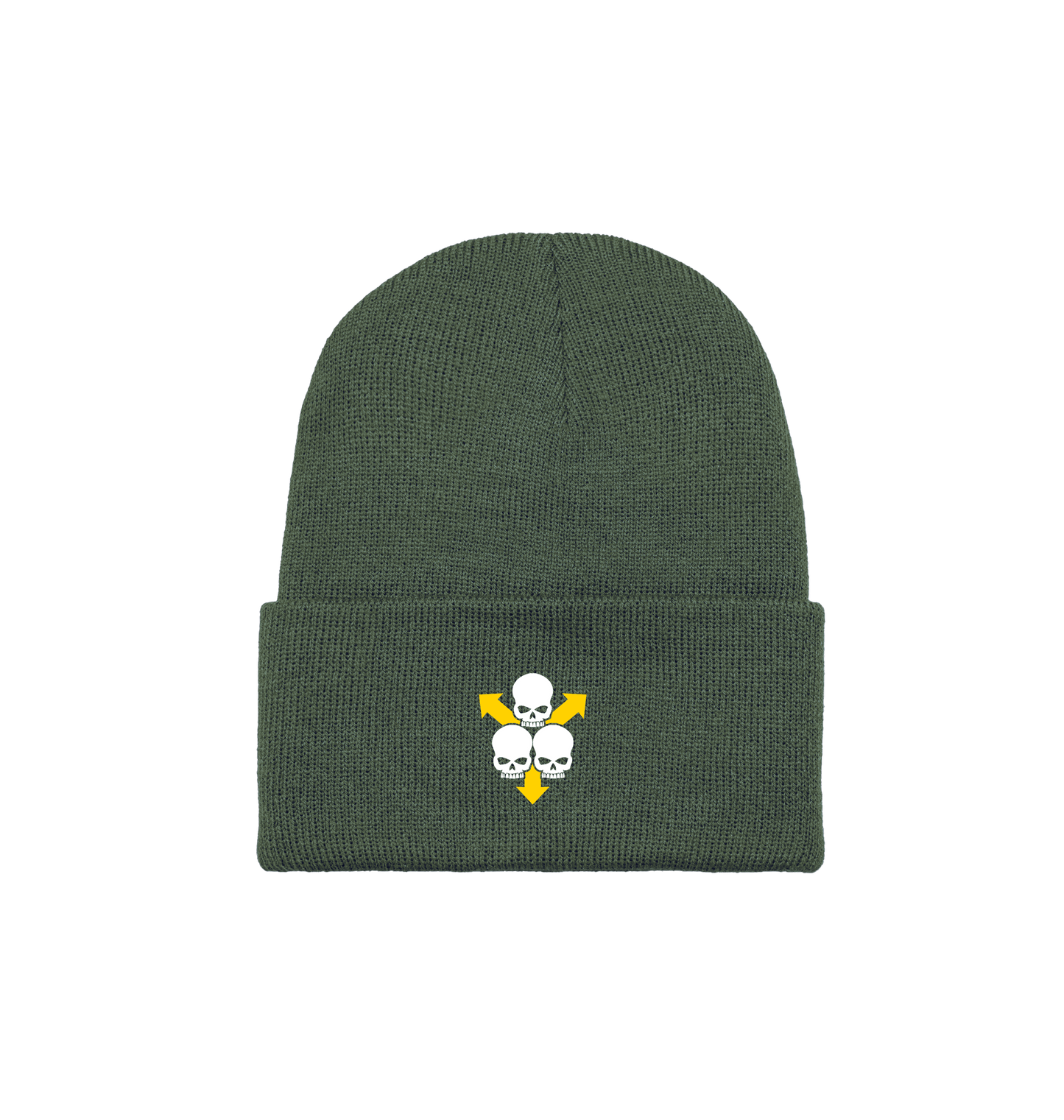 Moss Green Beanie Front