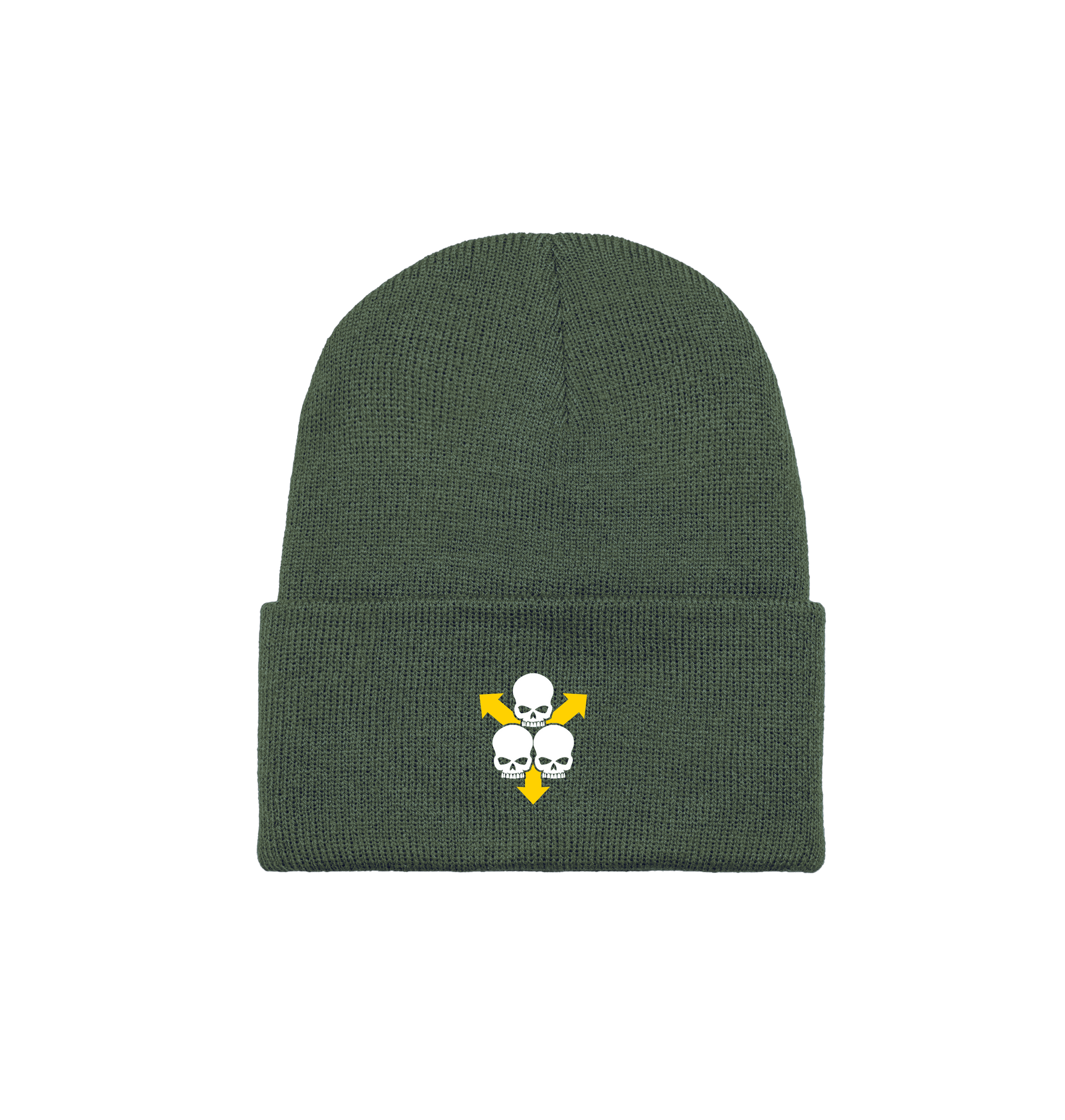 Moss Green Beanie Front