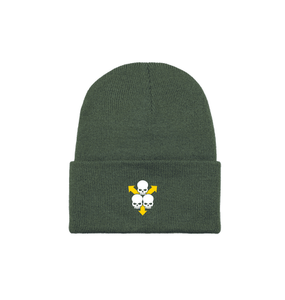 Moss Green Beanie Front