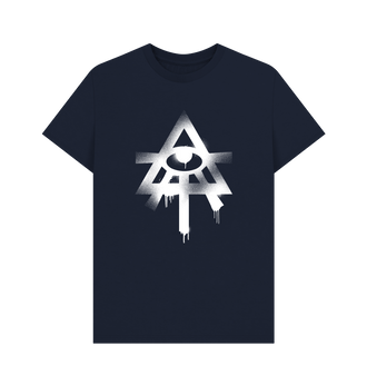 Navy Blue Craftworlds Graffiti Insignia T Shirt