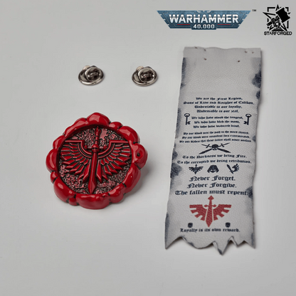 Starforged Warhammer 40,000 Dark Angels Purity Seal Brooch