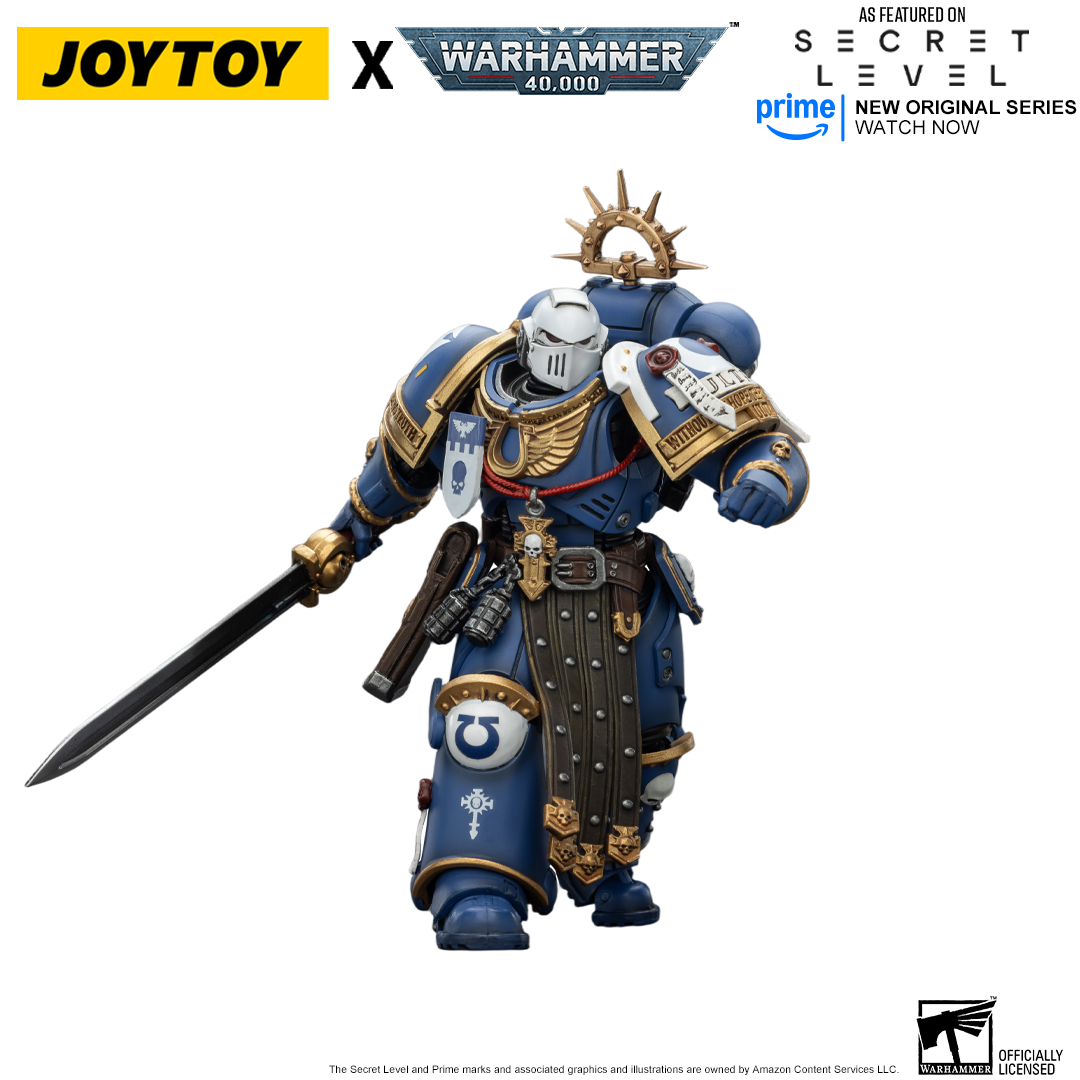 JoyToy Warhammer 40,000 Action Figure - Torvald with Power Sword, Stormshield and Bolt Pistol (1/18 Scale) Preorder