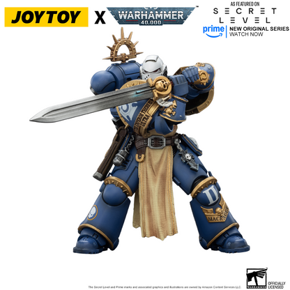 JoyToy Warhammer 40,000 Action Figure - Levantus with Power Sword, Stormshield and Bolt Pistol (1/18 Scale) Preorder