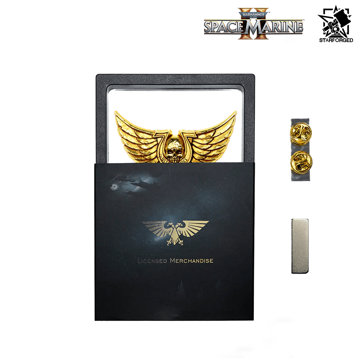 Starforged Warhammer 40,000: Space Marine 2 Ultramarines Courage & Honour Pin Badge