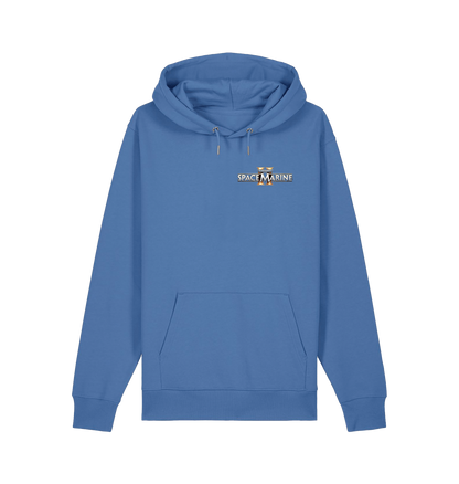 Bright Blue Premium Space Marine 2 Eternal Service Hoodie