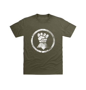 Military Green Imperial Fists Battleworn Insignia T Shirt