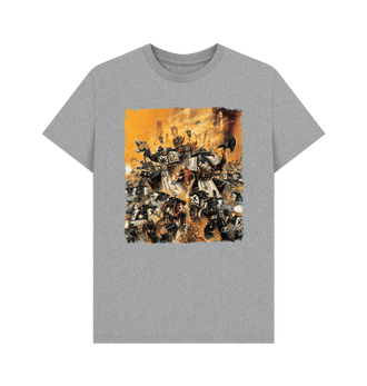 Athletic Grey GRIMDARK - Black Templar T Shirt