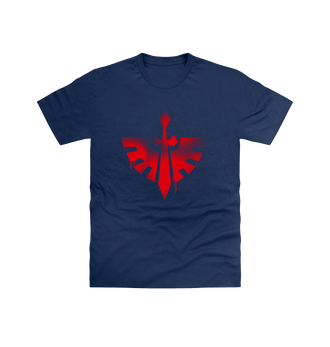 Navy Dark Angels Graffiti Insignia T Shirt