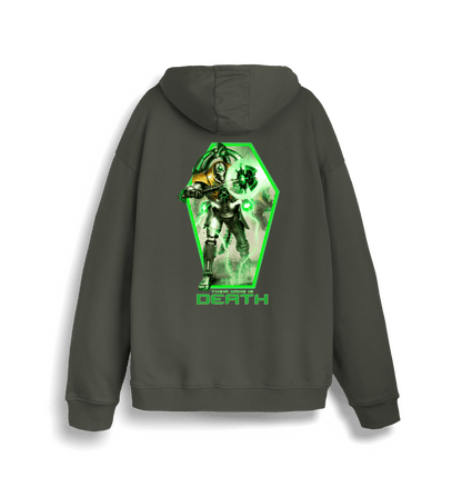 Khaki Printed Sweater Back