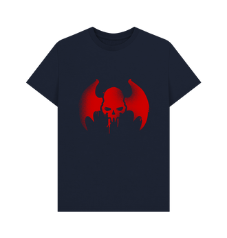 Navy Blue Flesh-eater Courts Graffiti Insignia T Shirt