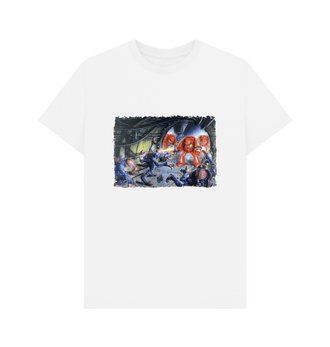 White Premium Terminator Retro Art T Shirt