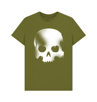 Moss Green Death Graffiti Insignia T Shirt