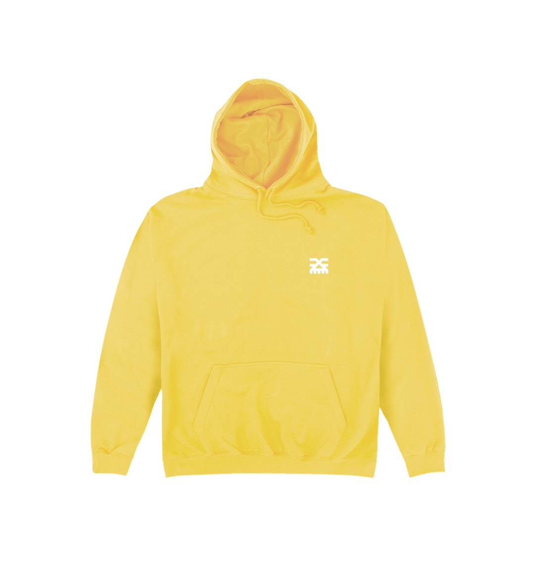 Sun Yellow Printed Hoody Front