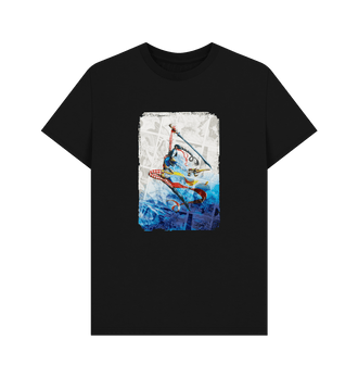 Black Premium Harlequins Retro Player T Shirt