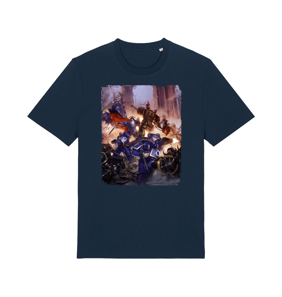 French Navy Printed T-shirt
