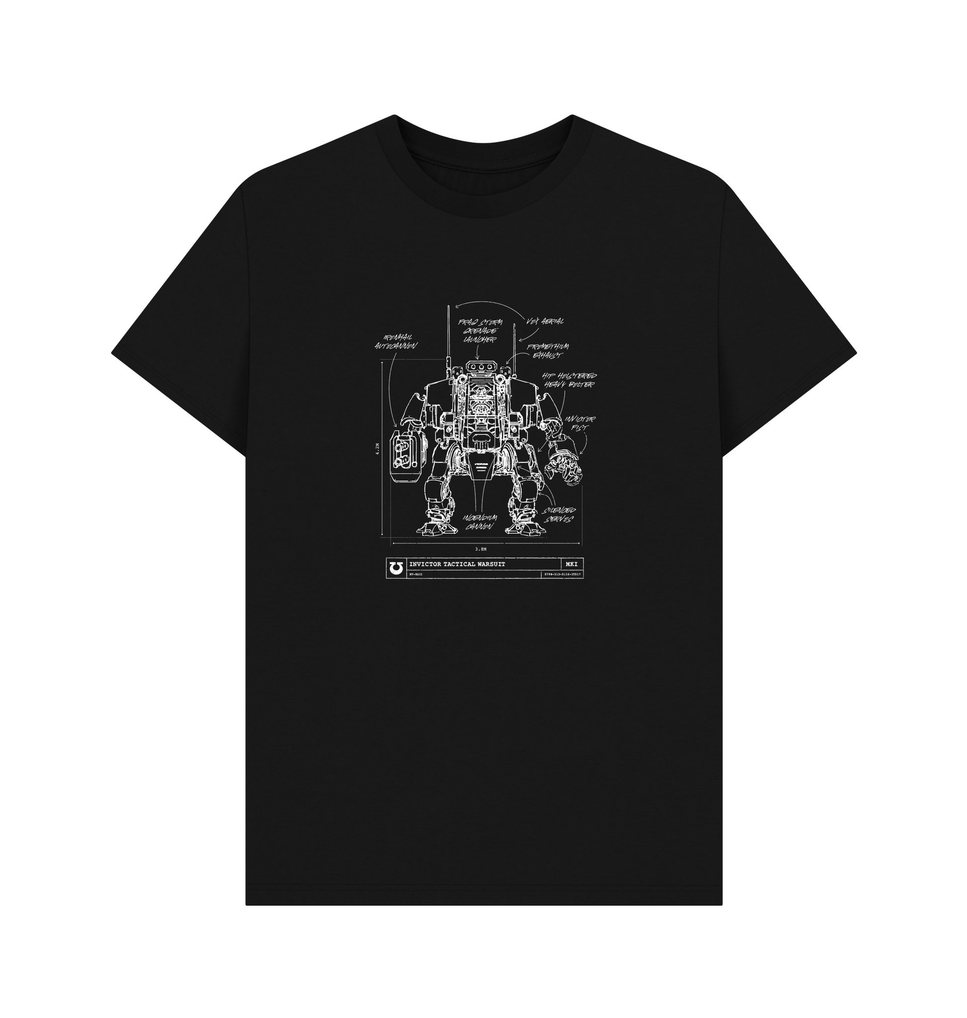 Black Ultramarines Invictor Warsuit T Shirt