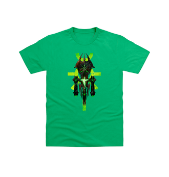 Irish Green Necrons Silent King Icon Design T Shirt