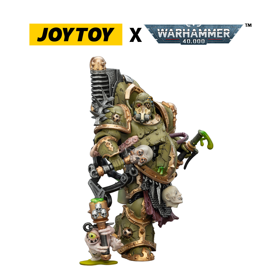 JoyToy Warhammer 40,000 Action Figure - Death Guard, Foul Blightspawn with Plague Sprayer (1/18 Scale) Preorder