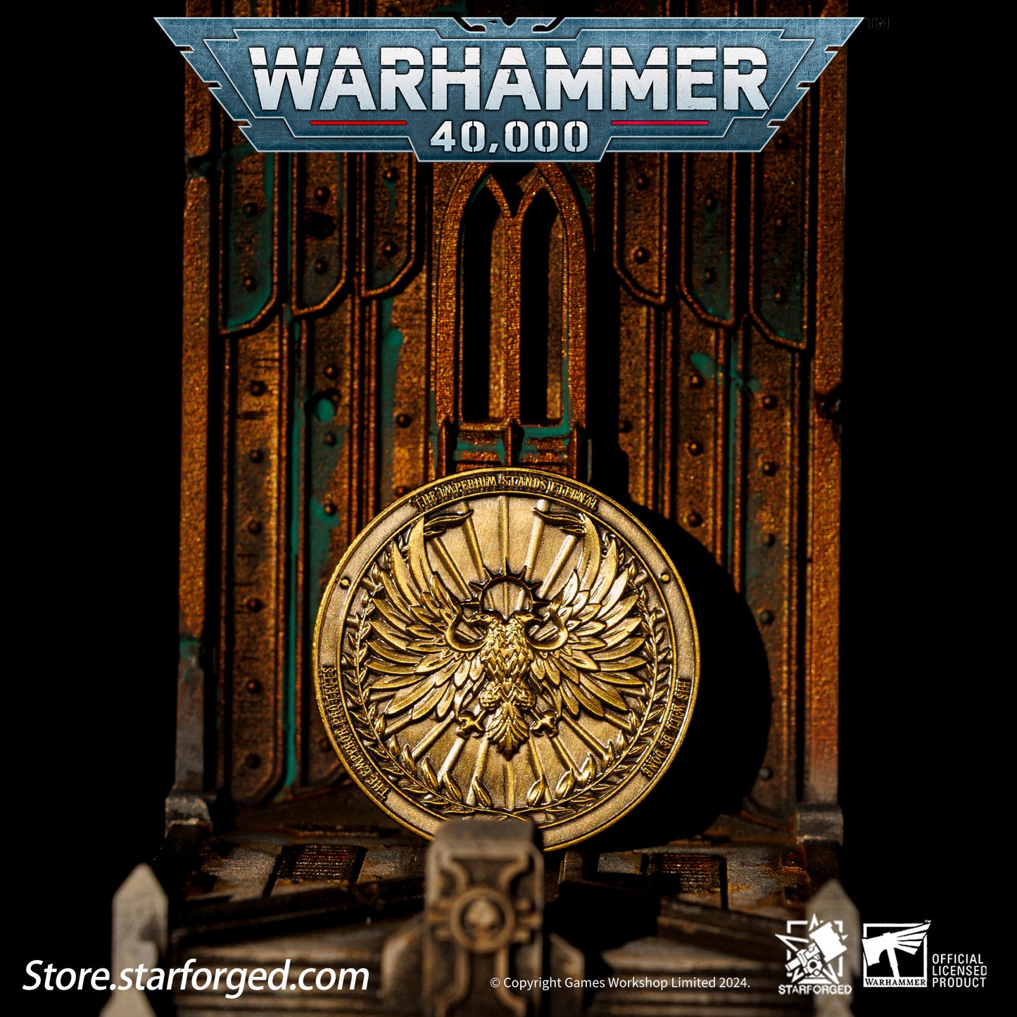 Starforged Warhammer 40,000 Imperium of Man Terra Planetary Commemorative Coin