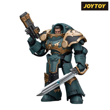 JoyToy Warhammer The Horus Heresy Action Figure - Sons of Horus Tartaros Terminator Squad Sergeant with Volkite Charger and Power Sword (1/18 Scale) Preorder
