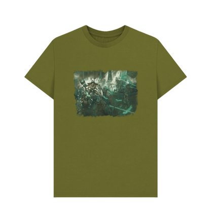 Moss Green Necrons Skorpekh Lord Design T Shirt