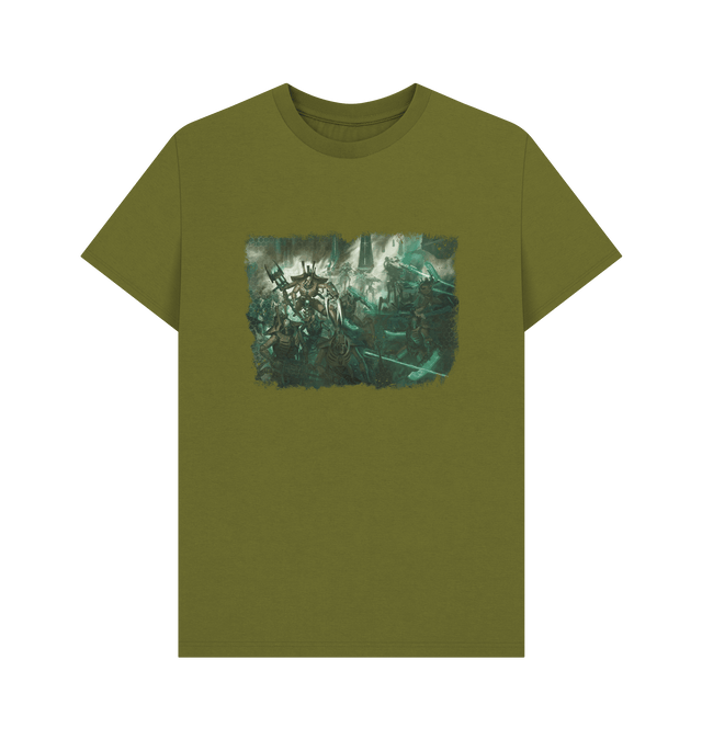 Moss Green Necrons Skorpekh Lord Design T Shirt