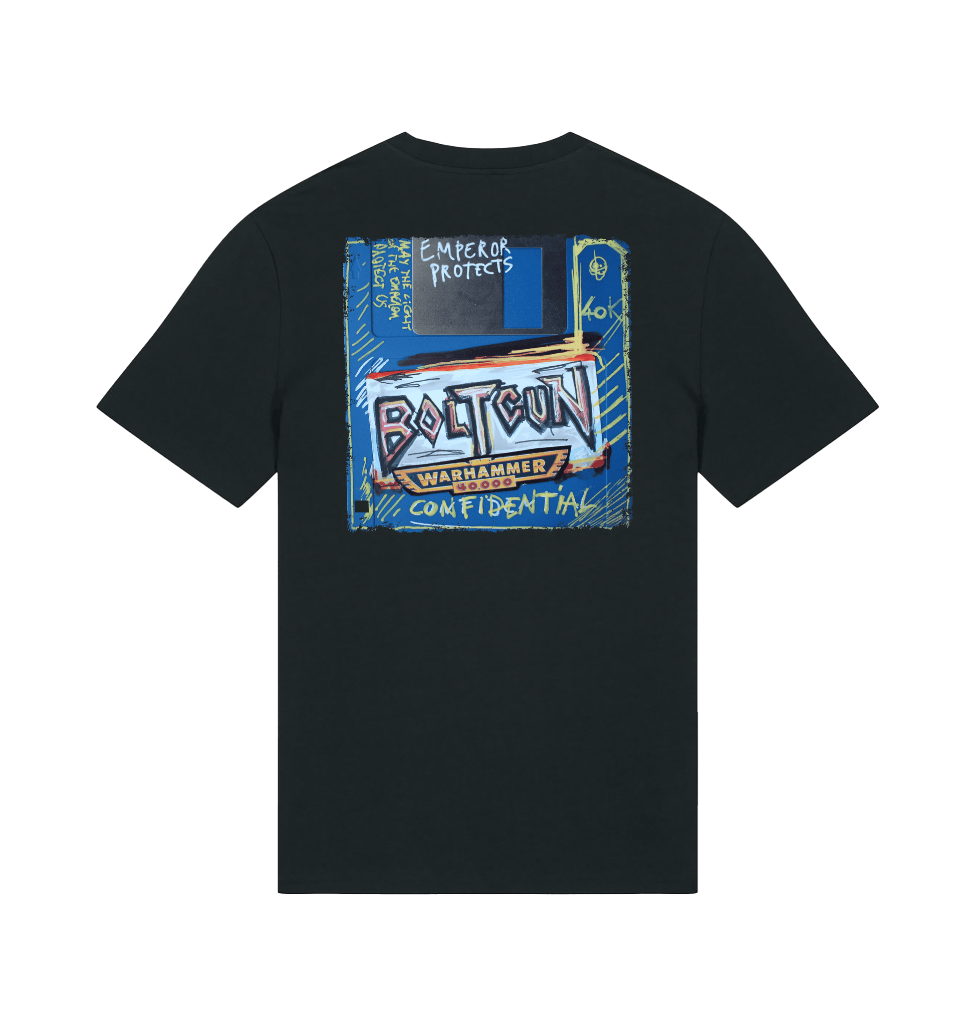 Black Printed T-shirt Back