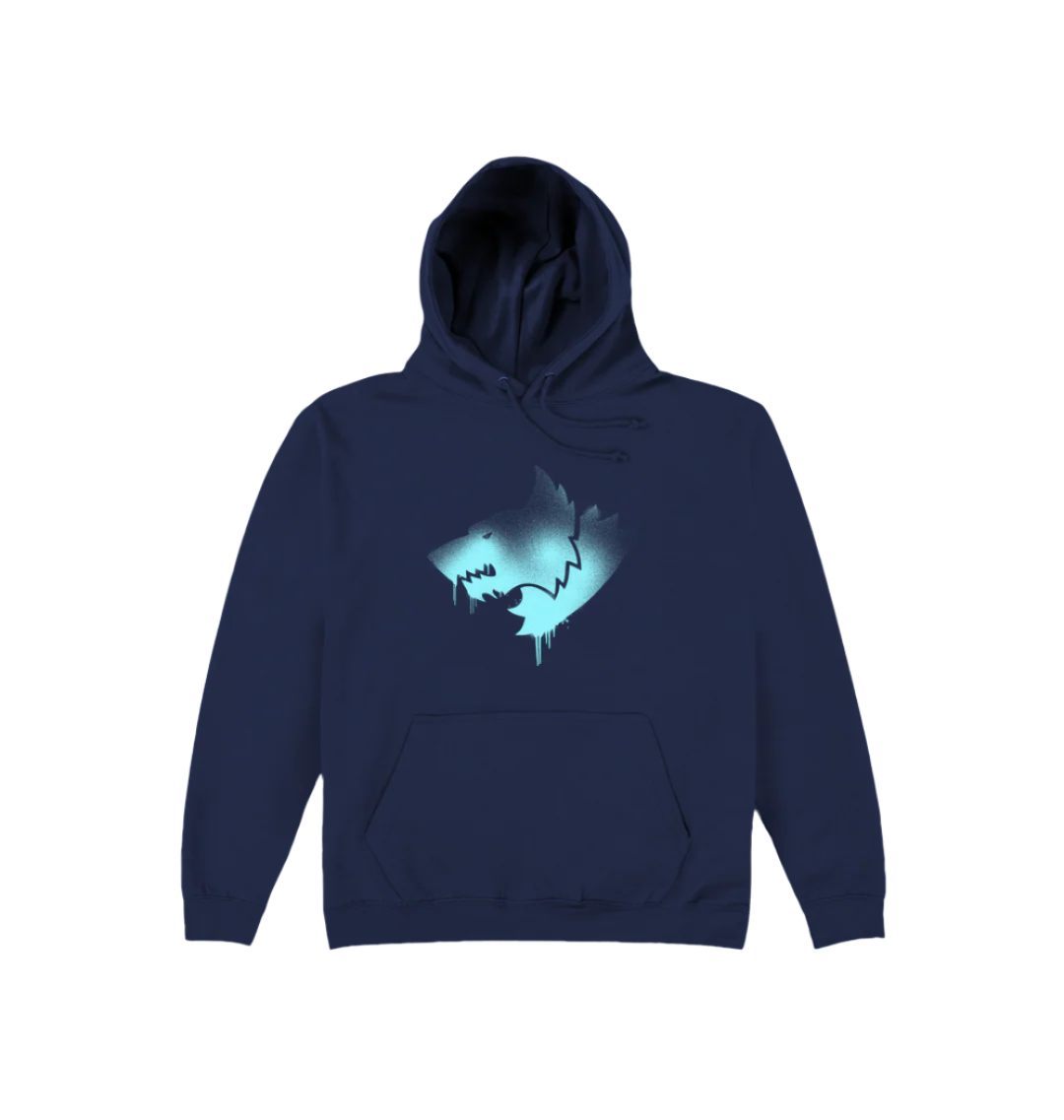 Oxford Navy Printed Hoody