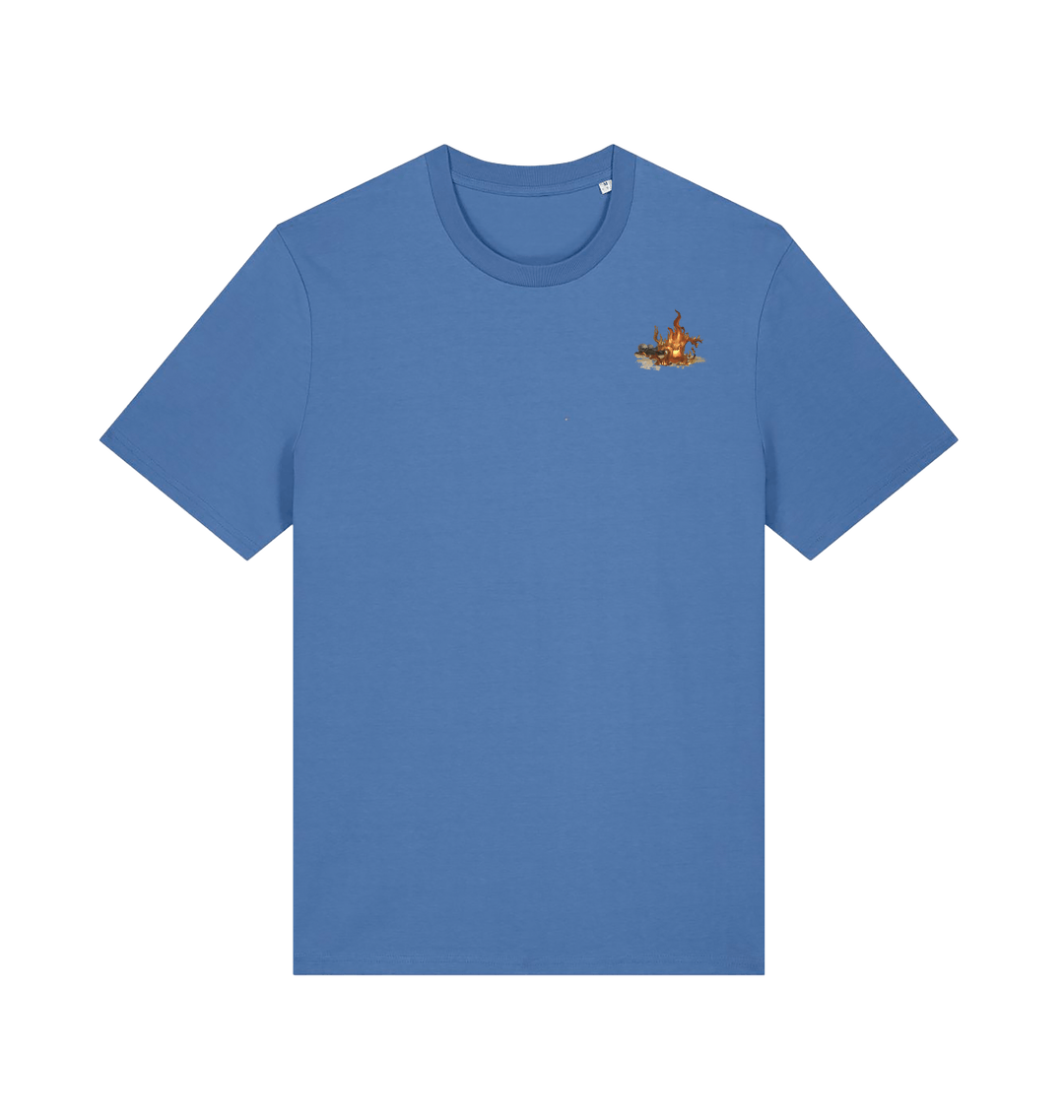 Bright Blue Printed T-shirt Front