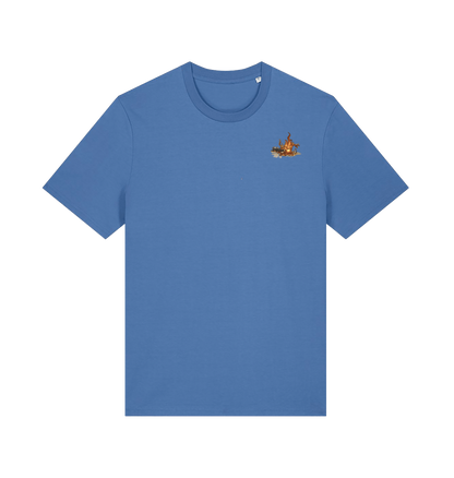 Bright Blue Printed T-shirt Front