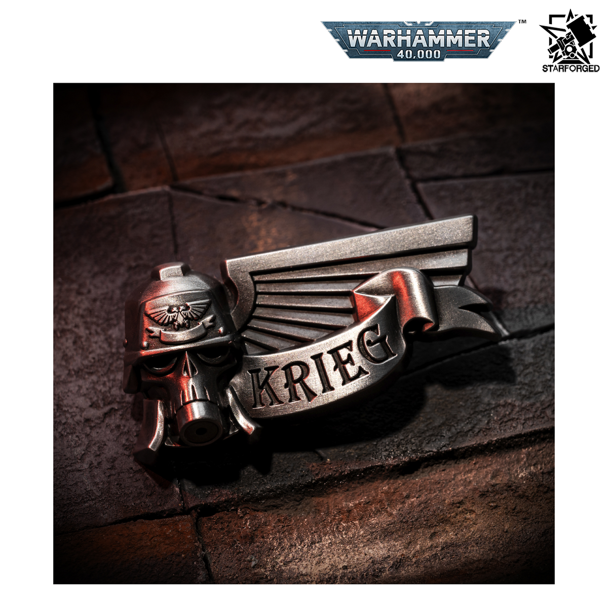 Starforged Warhammer 40,000 Death Korps of Krieg Pin Commemorative Badge
