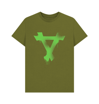 Moss Green Skaven Graffiti Insignia T Shirt