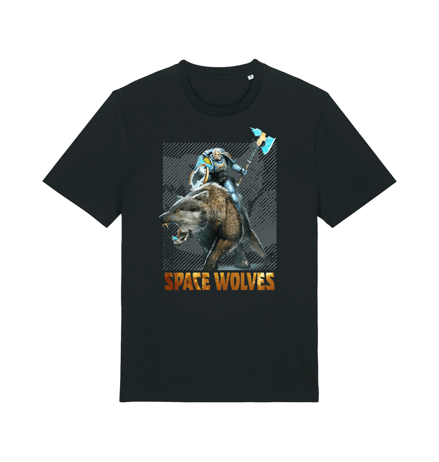 Black Printed T-shirt Front