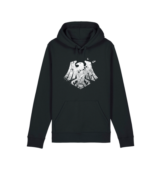 Black Printed Hoody Front