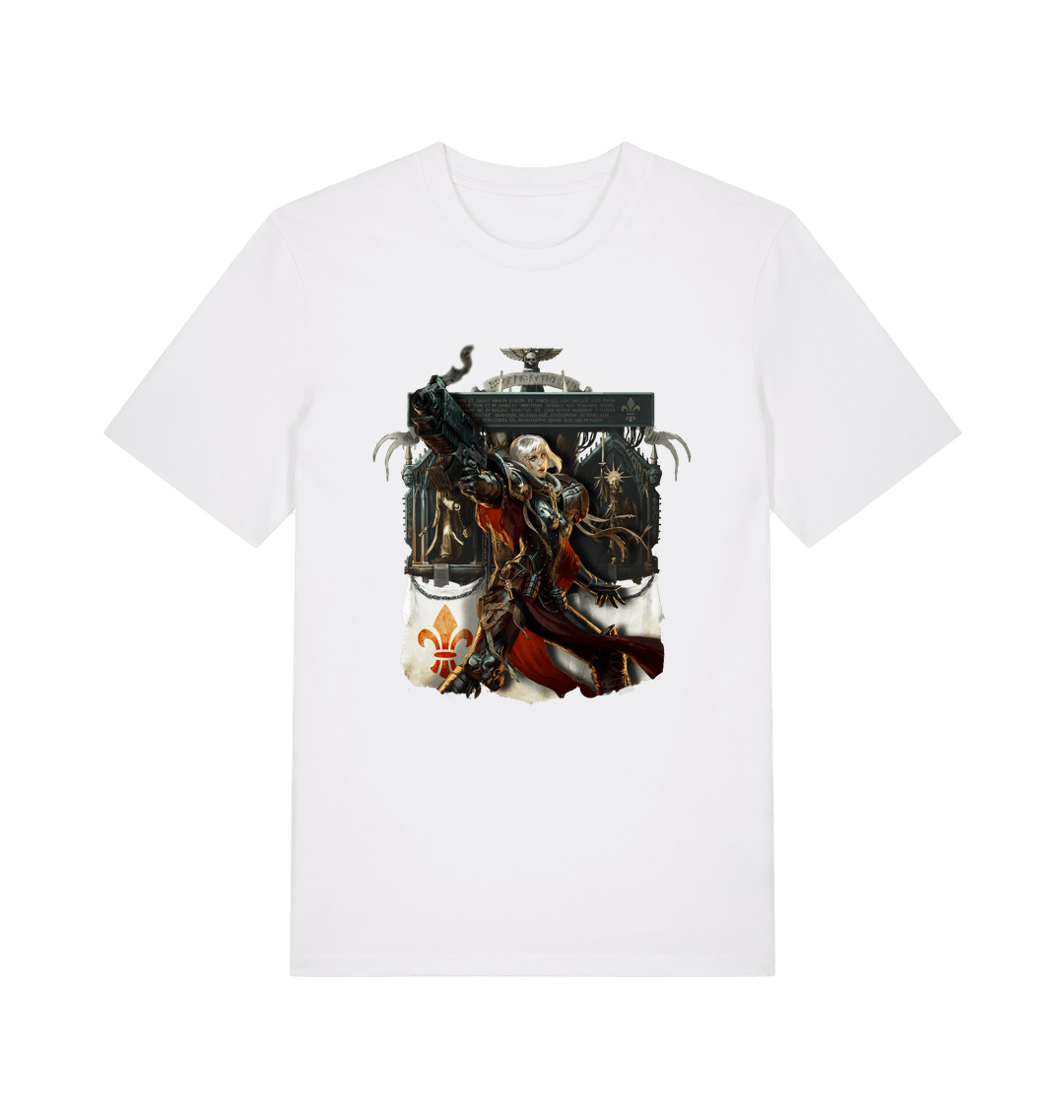 White Printed T-shirt Front