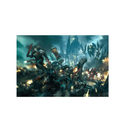 Unframed Blood Angels vs Genestealer Cults Poster