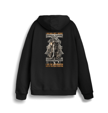 Black Printed Sweater Back